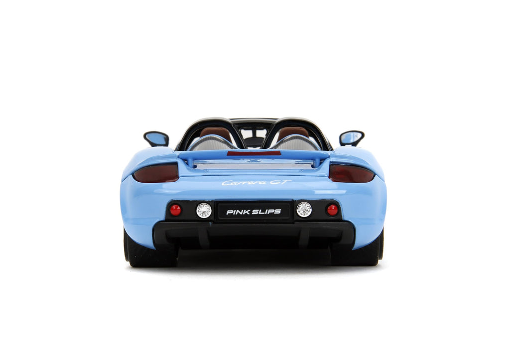Pink Slips 1:24 W6 Porsche Carrera GT Die-Cast Car, Toys for Kids and Adults(Light Blue)