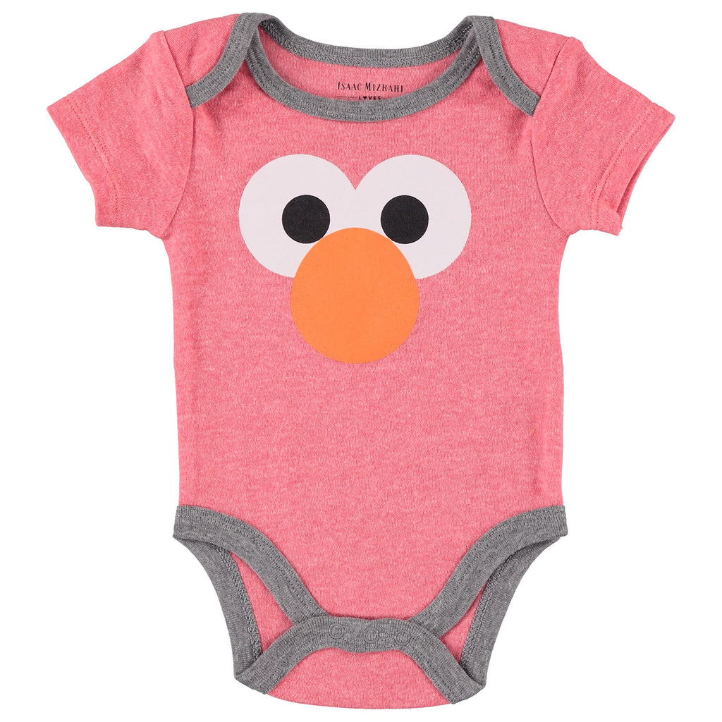 Happy Threads Sesame Street Baby Boys' Bodysuit Three Pack - Baby Bodysuit Multipack - Newborn