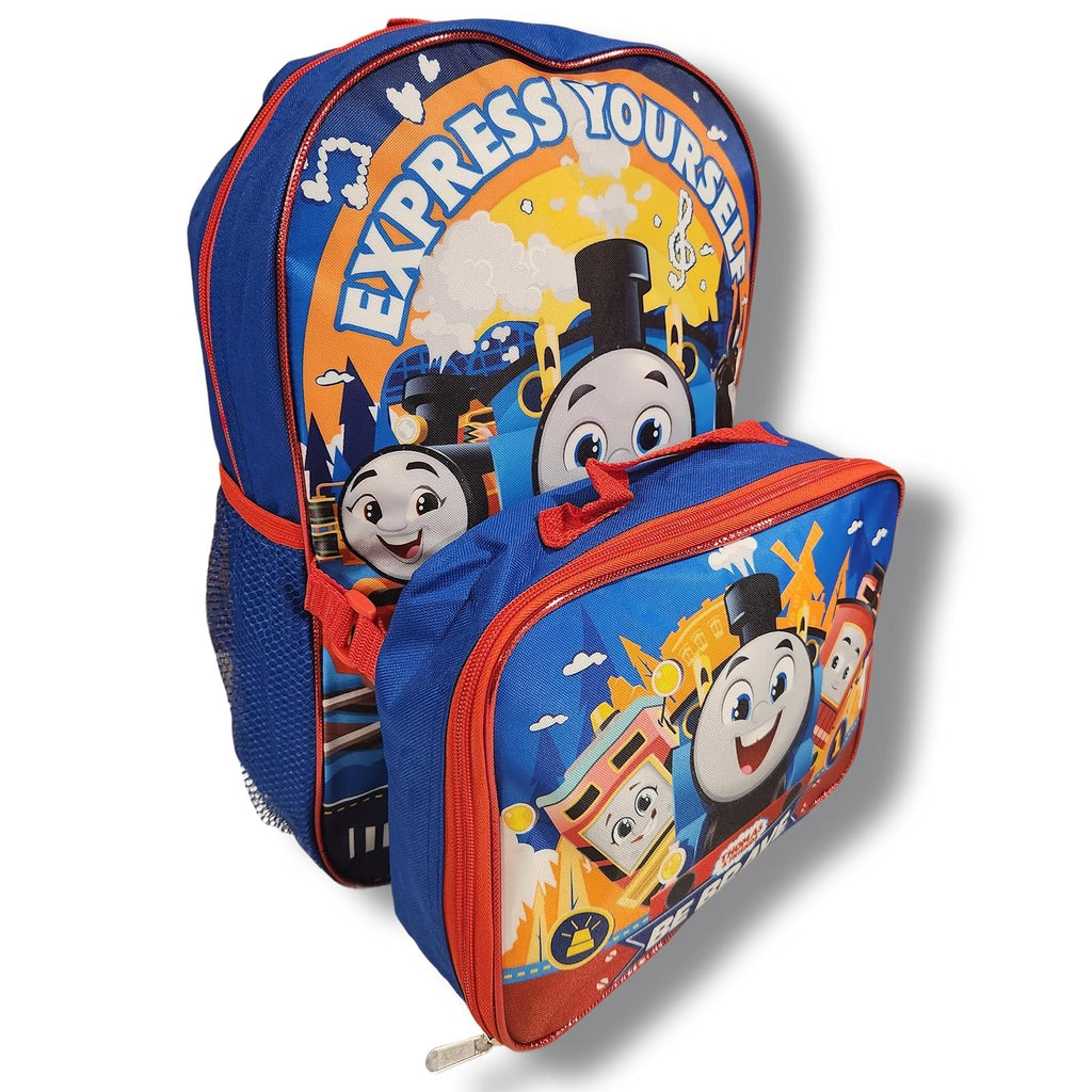 Ruz Thomas And Friends 16 Inch Backpack With Removable Lunch Box Set (Thomas-Be Brave)