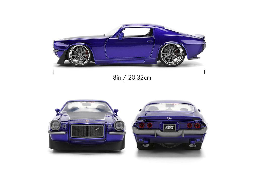 Jada 1971 Chevy Camaro Z28, Purple Toys 36592-1/24 Scale Diecast Model Car