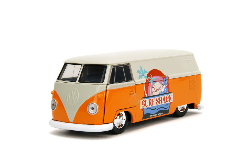 Jada Hollywood Rides Disney Stitch 1961 VW Bus - Die-cast Car with Opening Doors, 1:32 Scale, Ages 8+ (Collector’s Edition)