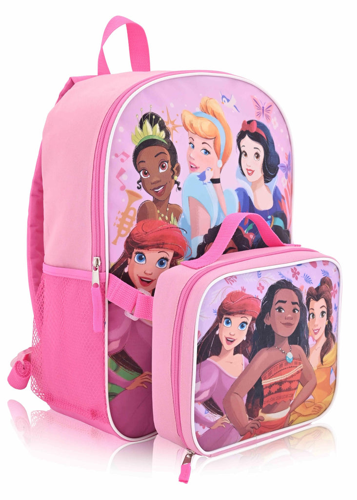 Fast Forward Cars 16" Backpacks With Lunch Bag - Licensed Characters Kids Schoolbag