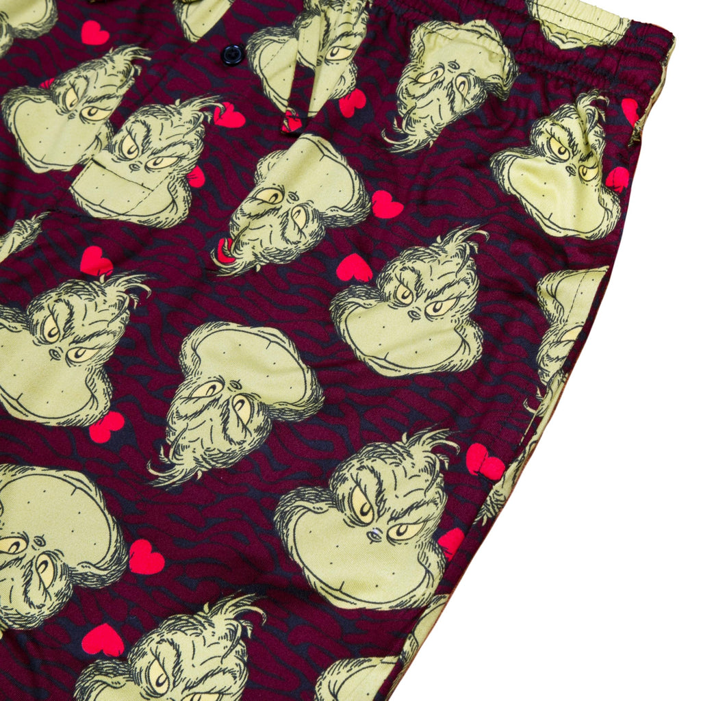 Dr. Suess womens The Grinch Who Stole Christmas Lounge Pants With Pockets Multiprints
