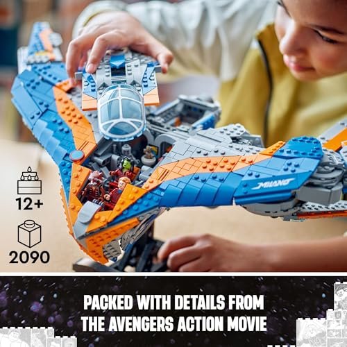 LEGO Marvel Guardians of The Galaxy: The Milano Buildable Starship Toy, Marvel Gift for Kids with 4 Super Hero Minifigures, Guardians of The Galaxy Toy for Boys and Girls Ages 12 and Up, 76286