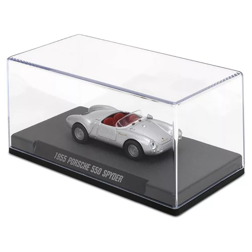 Jada Majorette Collection – 1955 Porsche 550 SPDER 1:64 Die-Cast Model Car with Rubber Tires & Display Case, for Collectors & Adults