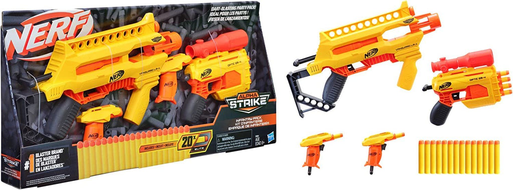 Nerf Alpha Strike Infantry Pack Blaster and Darts