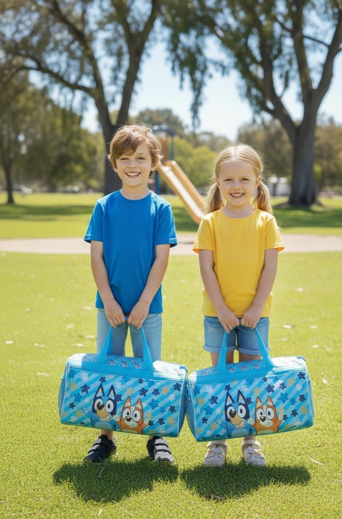 Disney Kids Duffle Bag 16.5" – Travel & Sports Bag with Zipper Pocket, Mesh Side Pockets & Shoulder Strap
