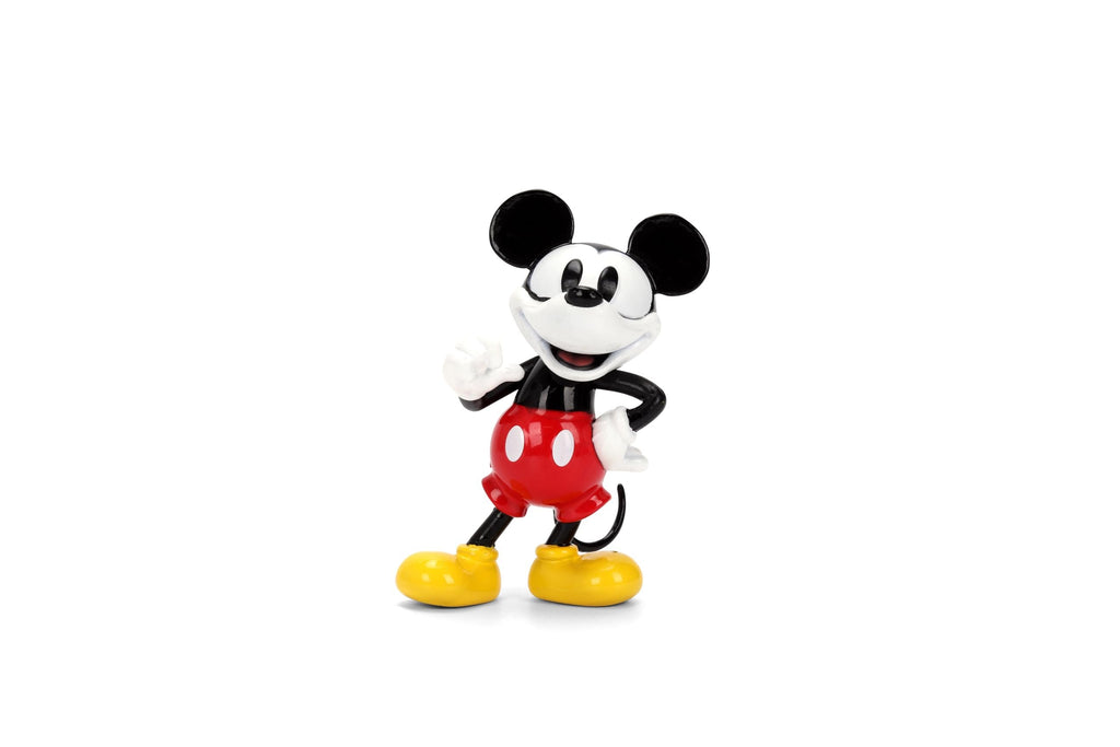Jada Disney Vintage Mickey – 1951 Mercury – Hollywood Rides Die-Cast Car Toys – Flame Design –Mickey Figure – Collector's Edition – Age 8+ – Red/Black
