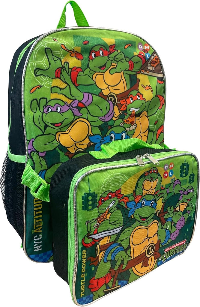 Kid's Licensed 16 Inch Backpack With Removable Lunch Box Set (Minnie Mouse Pink)