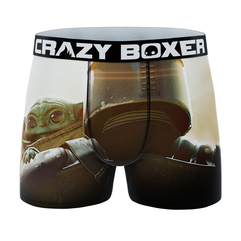 CRAZYBOXER Men's Underwear The Mandalorian Soft Comfortable Boxer Brief Original (3 PACK)