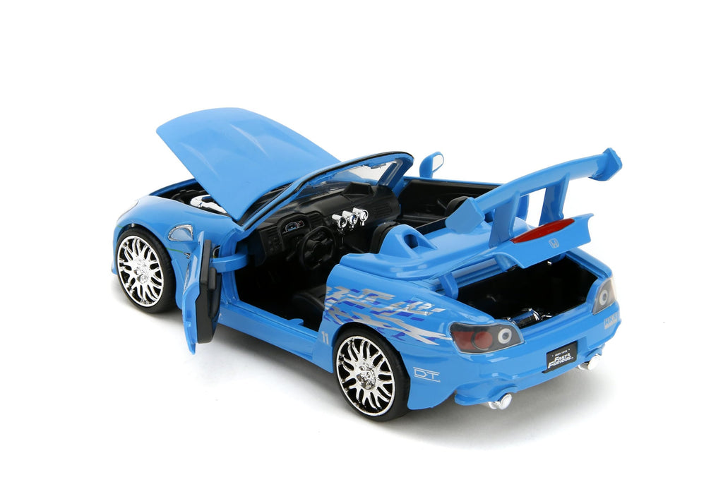Jada Toys – Fast & Furious 1:24 Honda S2000 (Mia’s Blue Design) – Die-Cast Model Car, Detailed Exterior, Authentic Movie Replica, Collectible Toy – Ages 8+, Blue