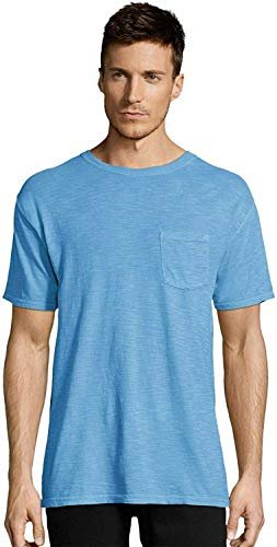 Hanes Men's Pocket Tees 4 Pack FreshIQ Odor Control Cotton Tagless