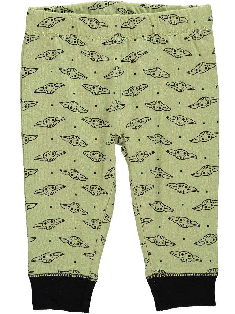 Star Wars The Mandalorian Baby Boys Bodysuit, Pants and Hat Clothing Set - Baby Yoda Baby Clothes (Grey/Green/Black, 6-9M)