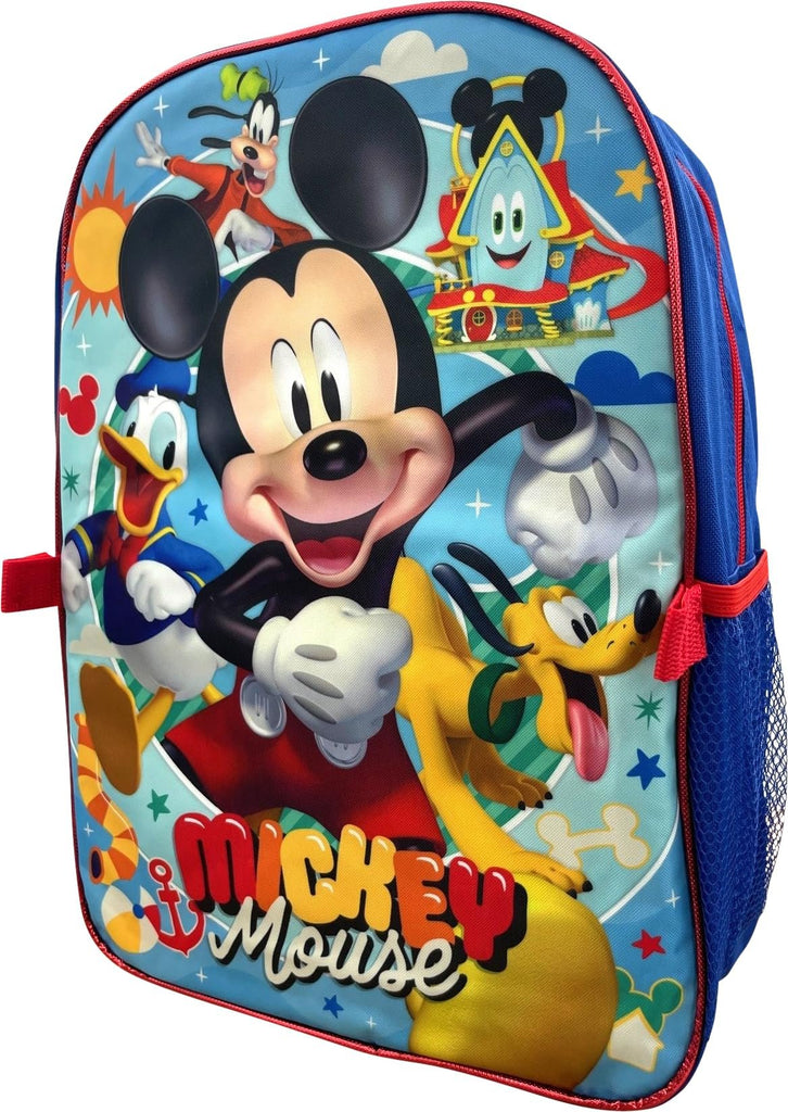Disney Mickey Mouse 16" Backpack With Detachable Lunch Box (Mickey-Fun House)