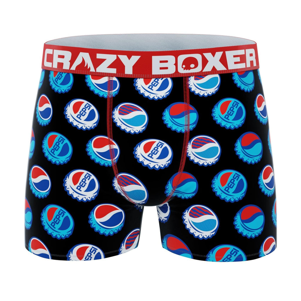 CRAZYBOXER Men's Underwear Pepsi Comfortable Boxer Brief Original (3 PACK)