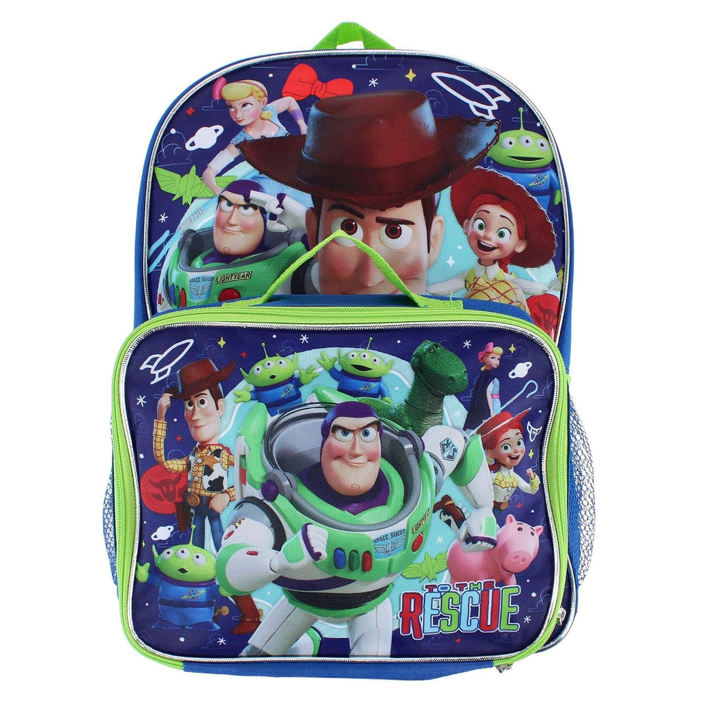 Kid's Licensed 16 Inch Backpack With Removable Lunch Box Set (Minnie Mouse Pink)
