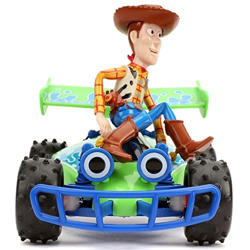 Jada Toys Jada Disney Pixar Toy Story 4 Turbo Buggy W/Woody Radio Control Vehicle, 2.4 Ghz, 1: 24