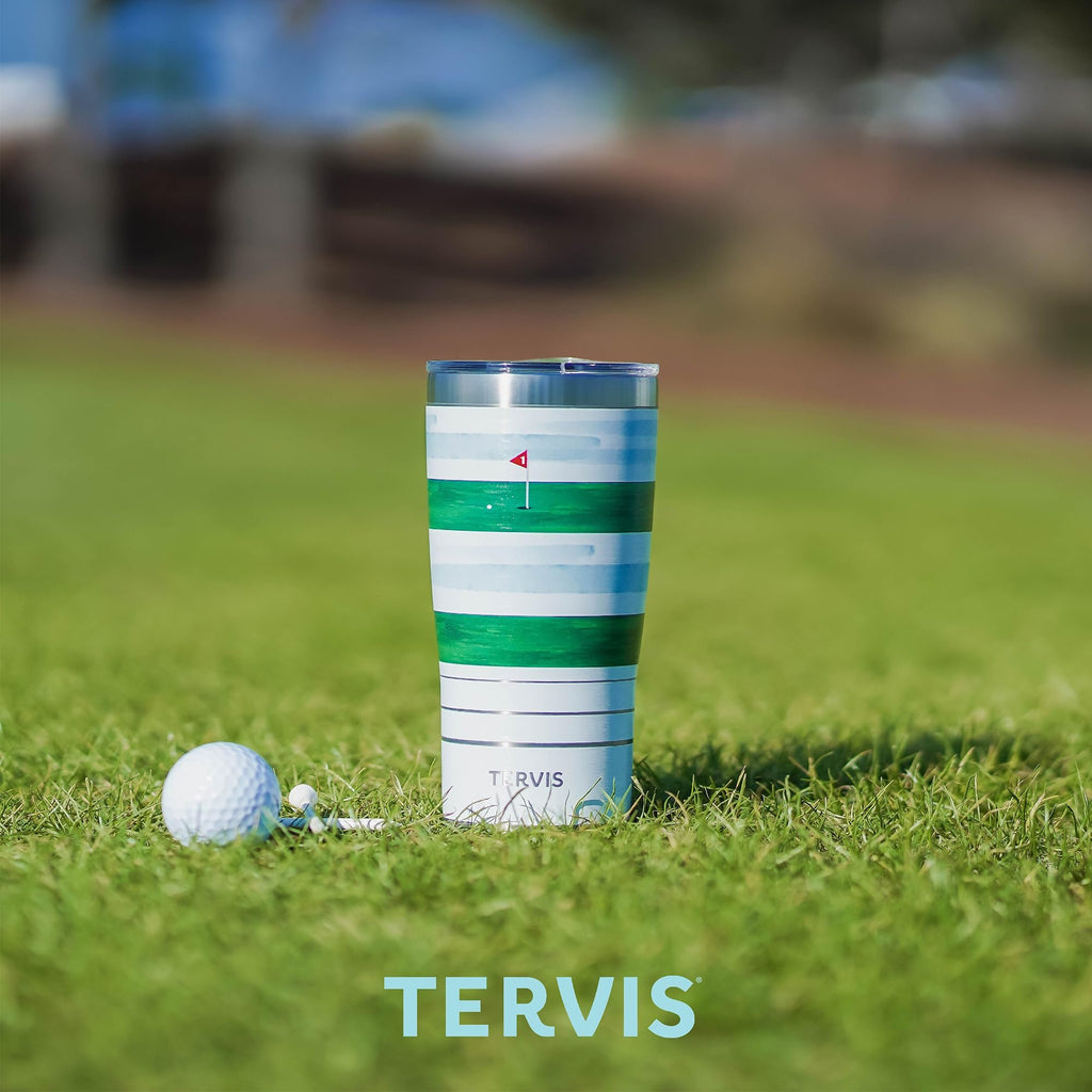 Tervis Traveler Peanuts Charlie Stripe Triple Walled Insulated Tumbler Travel Cup Keeps Drinks Cold & Hot, 20oz, Stainless Steel