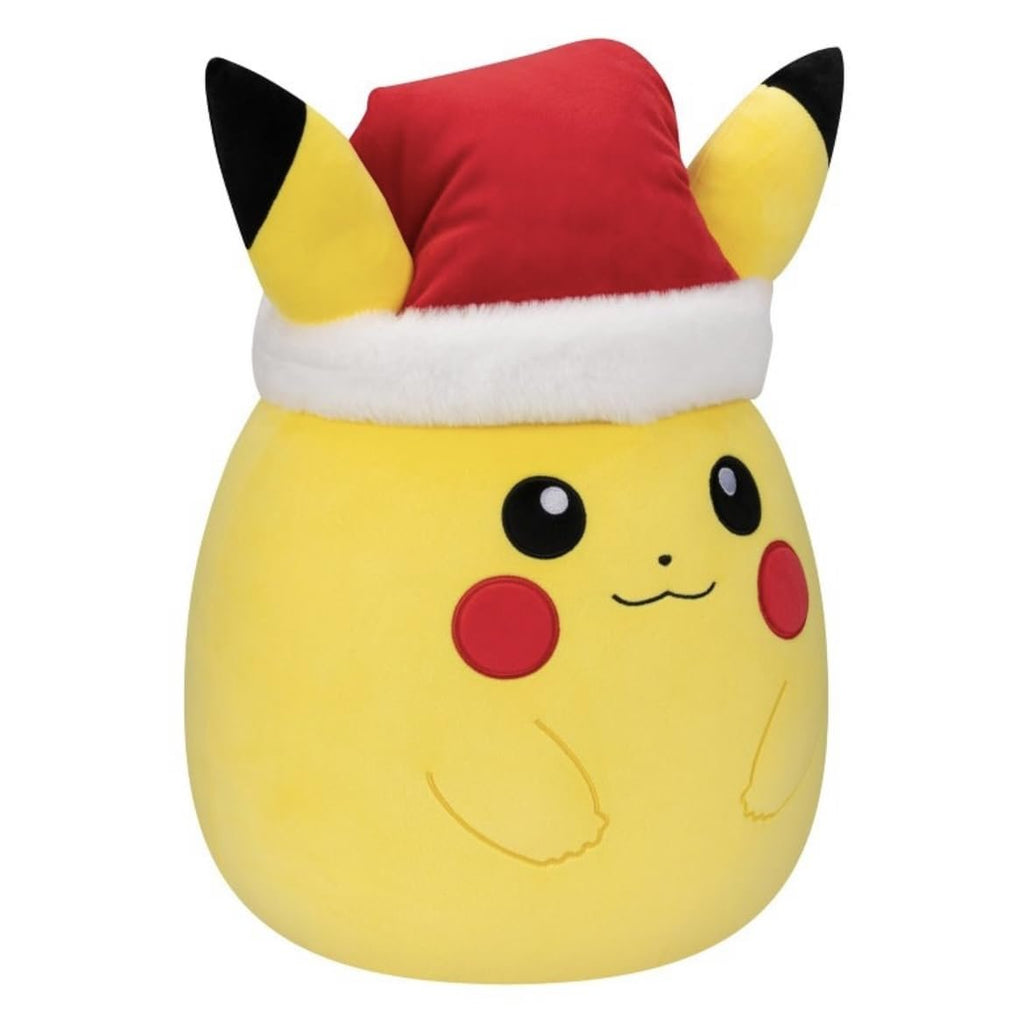 Squishmallows Pokémon Pikachu Christmas Holiday Plush with Santa Hat 14"