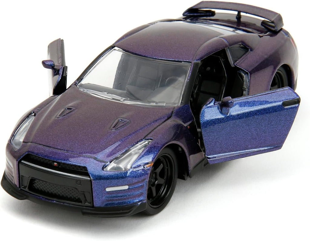 Pink Slips 1:32 W2 2009 Nissan GT-R Die-Cast Car, Toys for Kids and Adults(Metallic Purple)