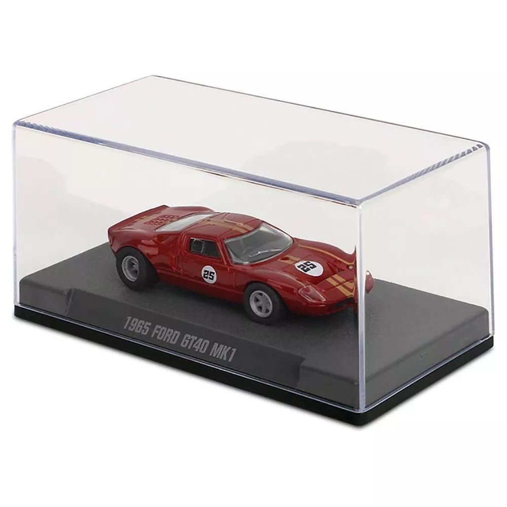 Jada Majorette Collection – 1965 Ford GT40 MK1 1:64 Die-Cast Model Car with Rubber Tires & Display Case, for Collectors & Adults