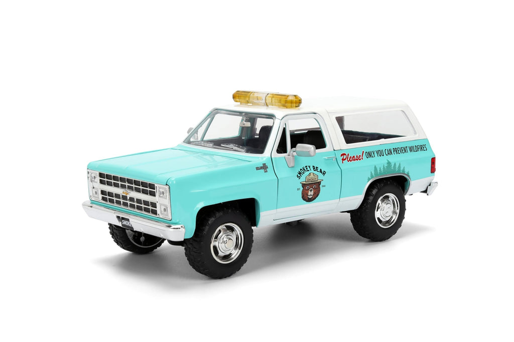 Jada Smokey Bear 1980 Chevy Blazer Die-Cast Car Toys – Smokey Bear Figure – Age 8+