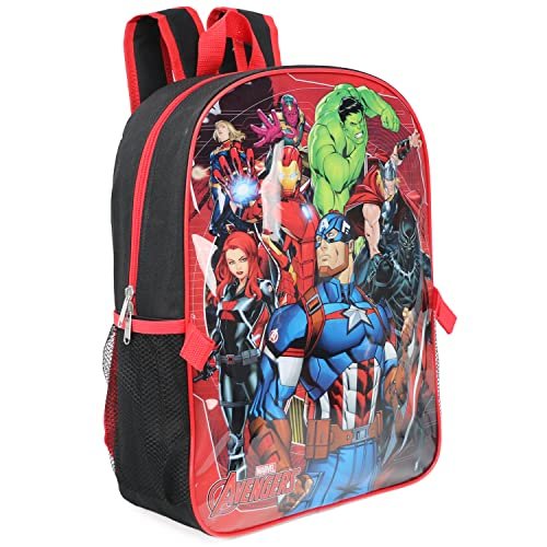 Marvel Avengers Backpack With Detachable Lunch Box (Red Multi)