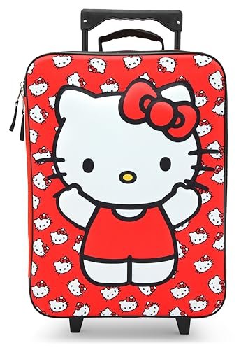 Fast Forward Hello Kitty 16" Soft Luggage - Cute & Durable Carry-On Suitcase for Travel 16X12X5