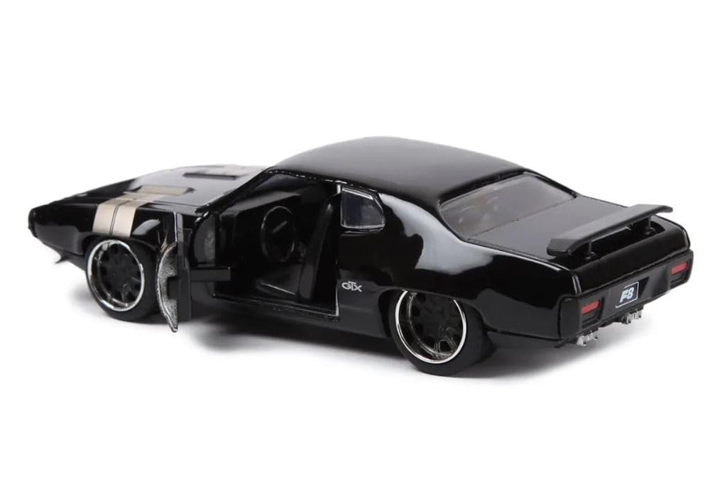 JADA Toys 1/32 Fast and Furious Doms Plymouth GTX 1971 Black Fast and The Furious Dom's Plymouth Mini Car