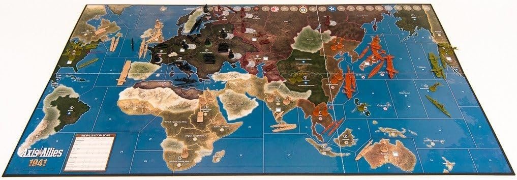 Avalon Hill Axis and Allies 1941 Board Game,5 players, Multicolor, 5 players