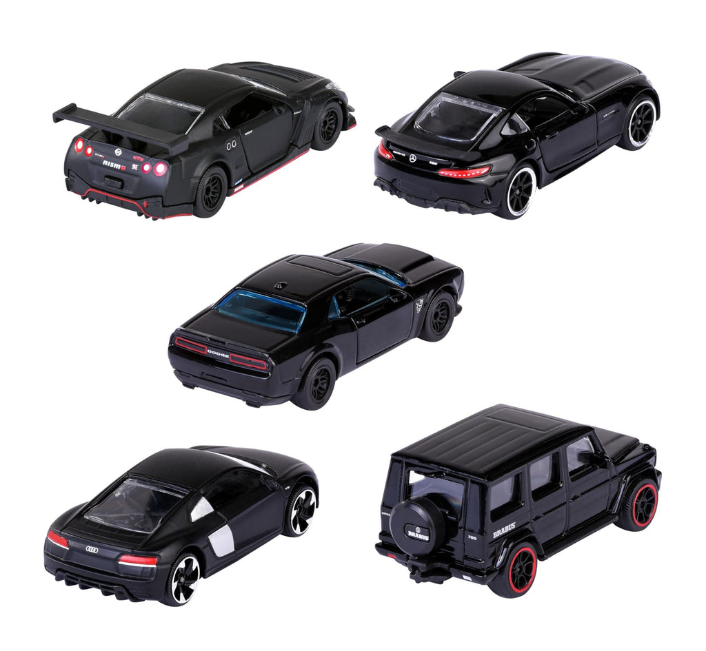 Majorette Black Edition DIE-CAST Collector 5 CAR Pack