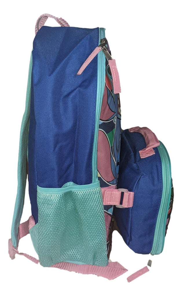 Disney Stitch 16 Inch School Backpack With Removable Lunch Box Set (Lilo & Stitch)