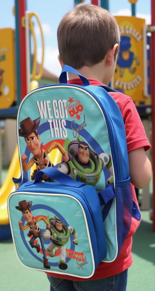 Toy Story Fast Forward 16" Backpacks With Lunch Bag - Licensed Characters Kids Schoolbag