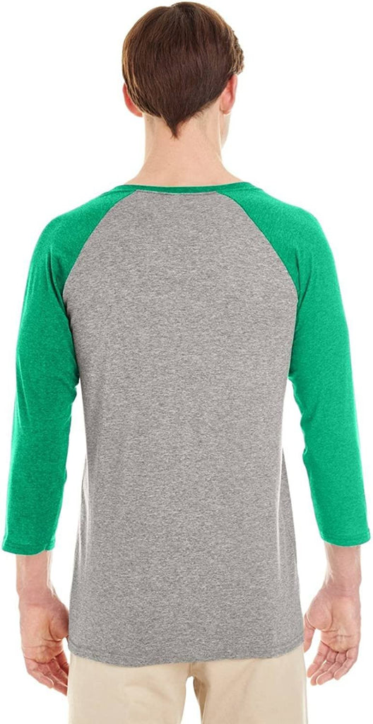 Jerzees Mens Dri-Power Active Triblend Baseball Raglan T-Shirt (601RR)