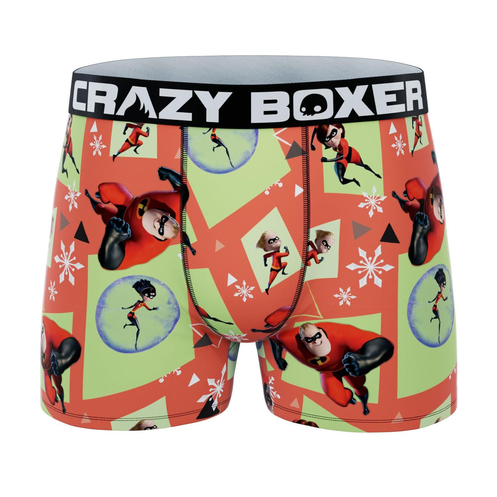 CRAZYBOXER Men's Underwear The Incredibles Soft Boxer Brief Distortion-free