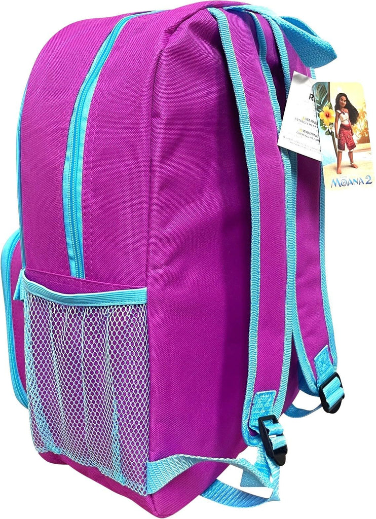 Ruz Moana Girl's 16 Inch Backpack With Removable Matching Lunch Box Set (Moana-Ocean Sisters)