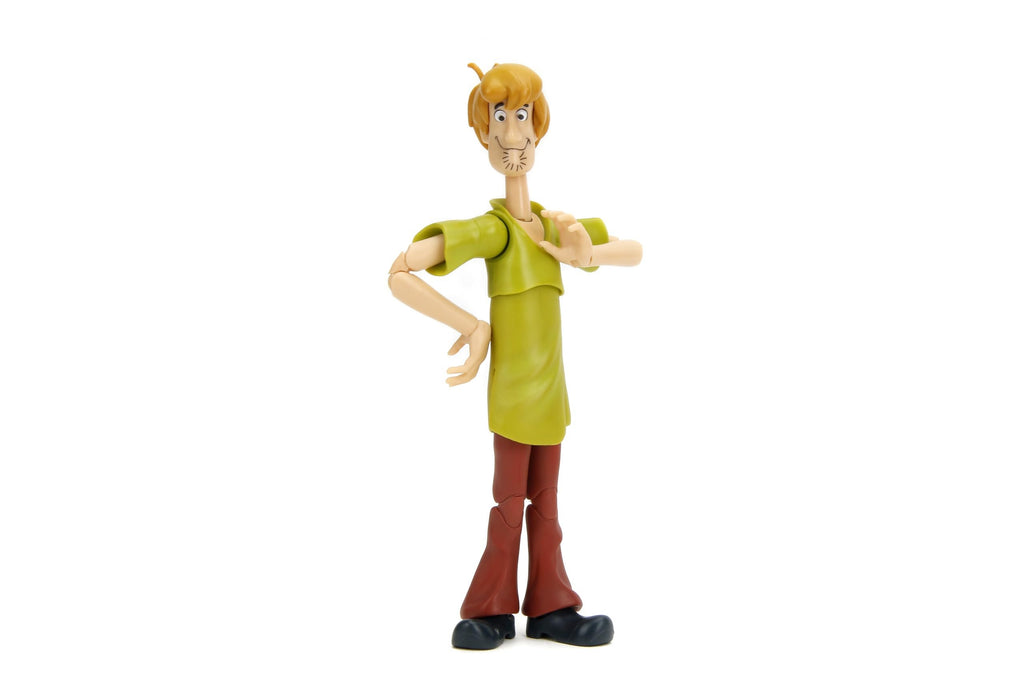 Jada Scooby-Doo! Wave 1 Shaggy Action Figure – 1:12 Deluxe Scale Toys – 6" Tall, Fully Articulated, Collector Packaging