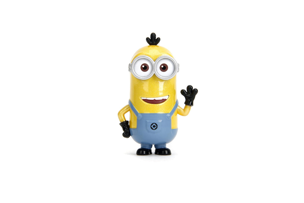 Jada Despicable Me Minions Metalfigs 4-Pack - Stuart, Kevin, Otto, Bob - Collectible 2.5" Metal Figures, Wave 1