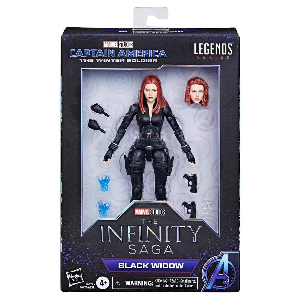 Marvel Hasbro Legends Series Black Widow, Captain America: The Winter Soldier Collectible 6 Inch Action Figures, Legends Action Figures