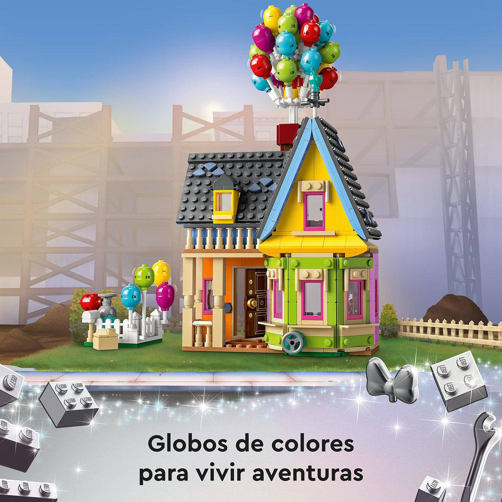 LEGO Disney and Pixar House of "Up" – Gift Ideas for Women or Mammma – Model to Build with Balloons and Figures of Carl, Russell and Dug, Games for Children and Girls from 9 Years from Collectible