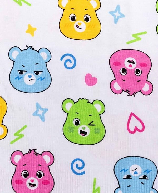 Centric Brands Care Bears Girls' Pajama Set – Short Sleeve Top & Pants – Sizes 2T–4T – Soft Viscose Spandex Blend Sleepwear