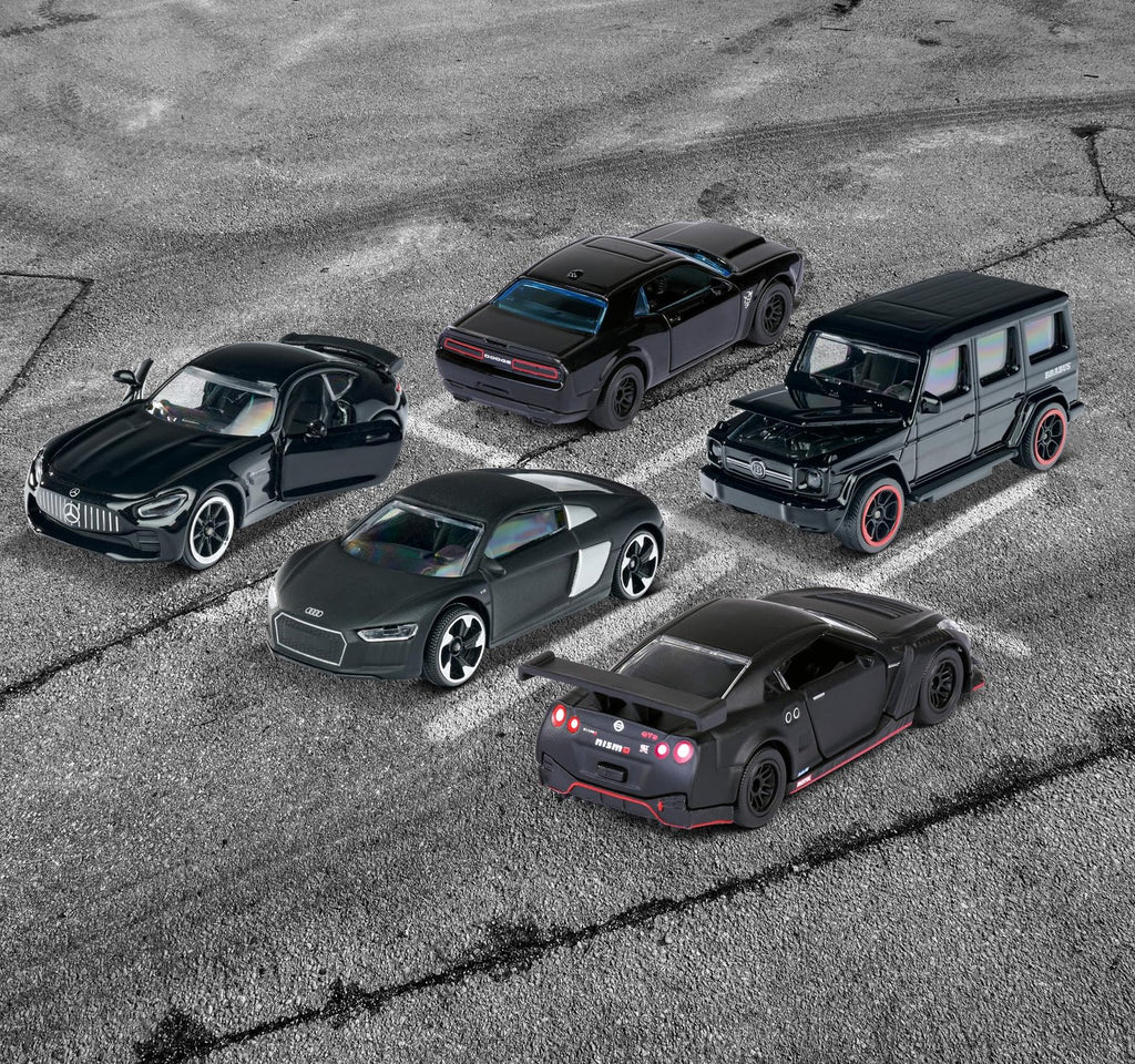 Majorette Black Edition DIE-CAST Collector 5 CAR Pack