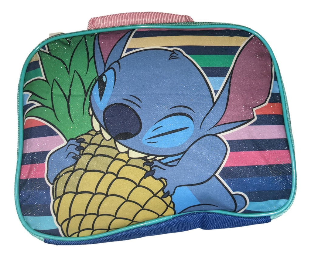 Disney Stitch 16 Inch School Backpack With Removable Lunch Box Set (Lilo & Stitch)