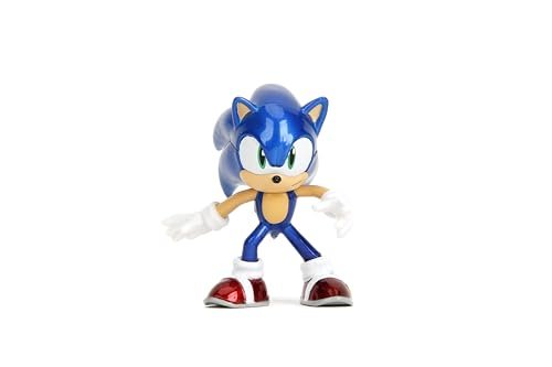 Jada Metalfigs Sonic The Hedgehog 4-Pack, Sonic, Tails, Knuckles, Shadow, 2.5” Die-Cast Figures - Wave 1, Ages 8+