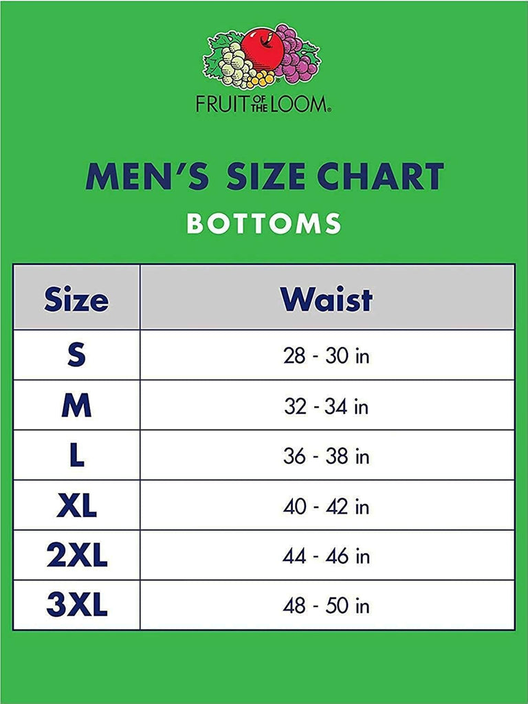 Fruit of the Loom Men's Fashion Briefs 12-Pack Value MYSTERY COLORS Cotton Waistbands Vary S-3X