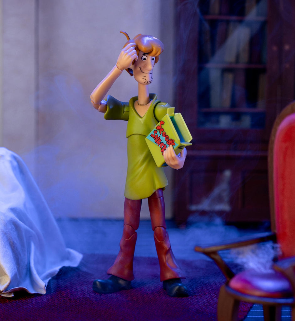 Jada Scooby-Doo! Wave 1 Shaggy Action Figure – 1:12 Deluxe Scale Toys – 6" Tall, Fully Articulated, Collector Packaging