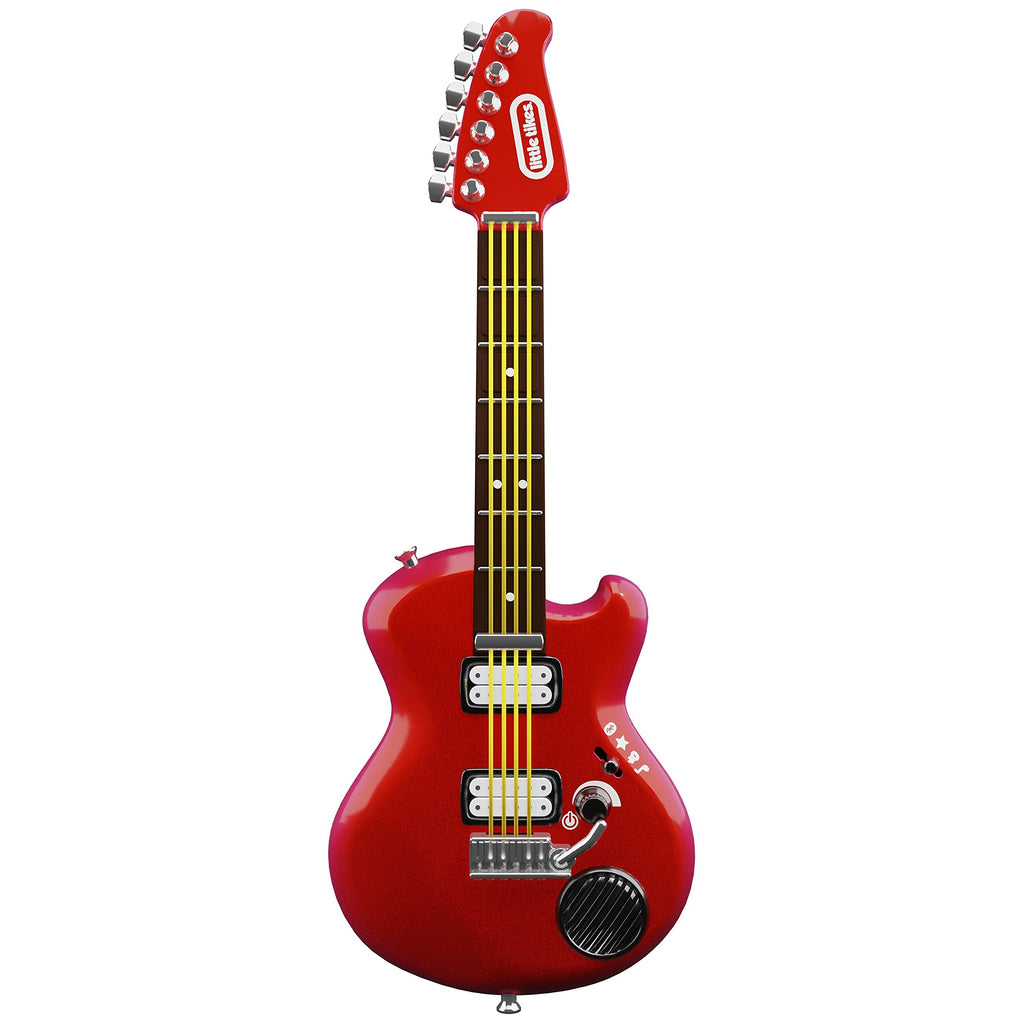 Little Tikes My Real Jam Electric Guitar, Realistic Toy Guitar with Strap, Musical Instrument with 4 Play Modes, Play Any Song with Bluetooth, Gift for Kids, Toy for Boys and Girls Ages 3 4 5+