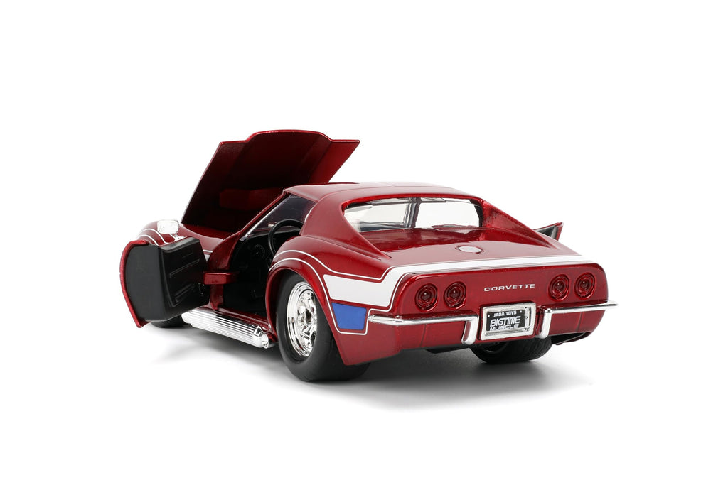 Jada Toys Bigtime Muscle 1:24 1969 Corvette Stingray ZL-1 – Opening Doors, Hood, Trunk, Rubber Tires – Collectible for Adults and Kids