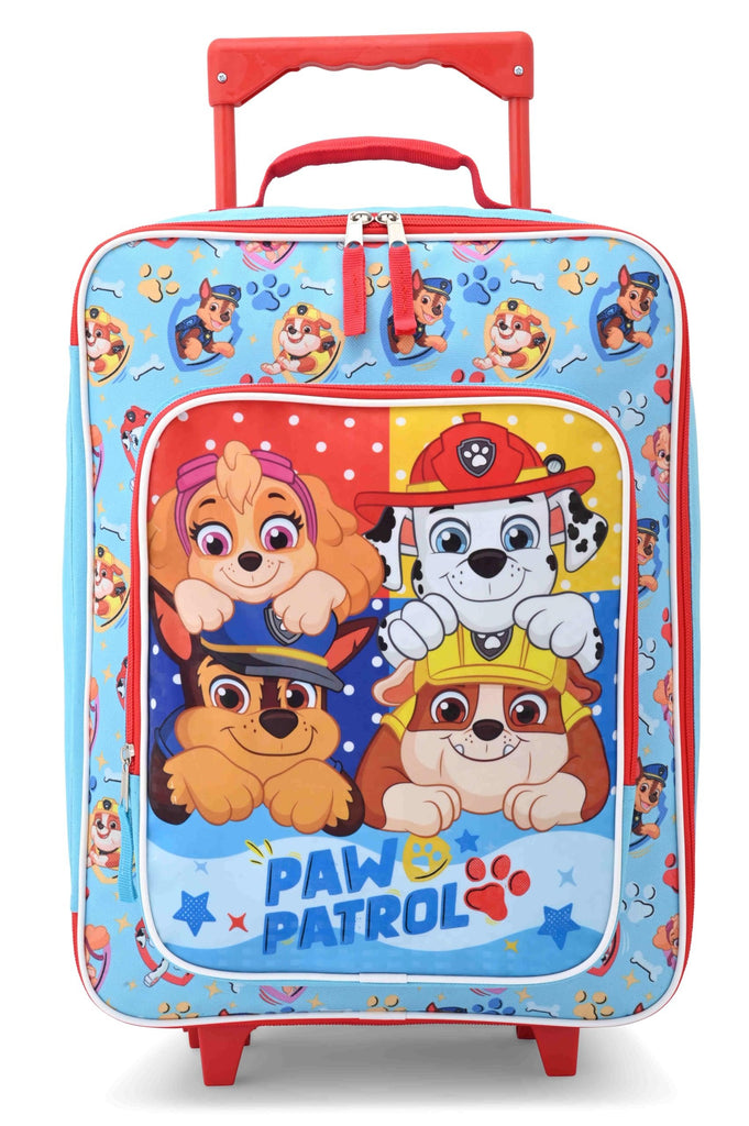 Fast Forward Paw Patrol Luggage 16" Soft Side Wheeled Pilot Case- Rolling Suitcase 16x12x5