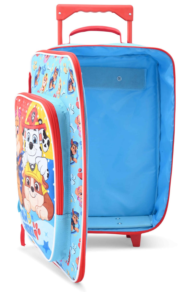 Fast Forward Paw Patrol Luggage 16" Soft Side Wheeled Pilot Case- Rolling Suitcase 16x12x5